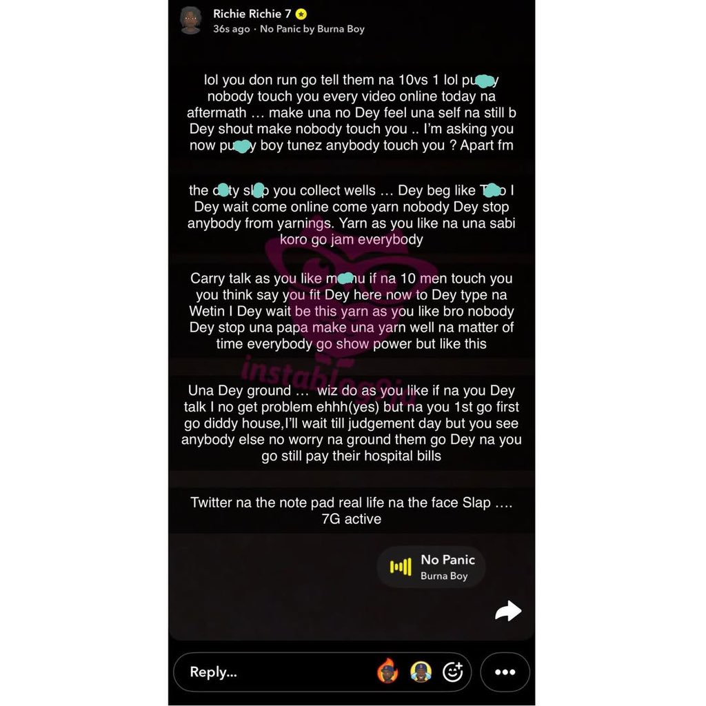 instablog9ja's tweet photo. You Went to Diddy’s Place First— Burna Boy’s Aides King Manny and Benny hold press conference over Wizkid’s Comment About their boss https://t.co/sgcoH0b4gh