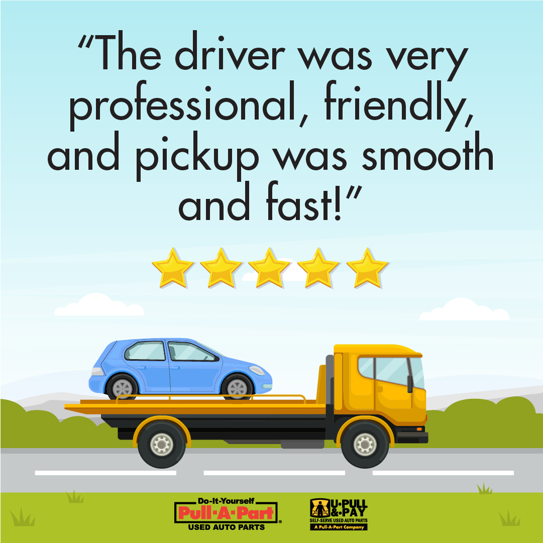 Got a junk car to sell? Visit pullapart.com/sell-my-junk-c… for your free online quote, and to get the process started! Our team is standing by for a quick, easy, and enjoyable experience!