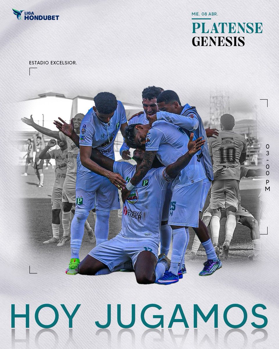 PlatenseFClub's tweet photo. ¡𝐇𝐎𝐘 𝐉𝐔𝐄𝐆𝐀 𝐄𝐋 𝐓𝐈𝐁𝐔𝐑𝐎́𝐍! ⚽️🦈

El Carismático y Venerado Tiburón recibe al Genesis PN. ¡Hoy Puerto Cortés vestirá de blanco y verde! 💪🤍💚

🏆 Liga Hondubet - Jornada 17
🆚 Genesis PN
⌚️ 3:00 pm 
🏟️ Estadio Excélsior 
🎟️ Entrada General: L. 250 (silla) https://t.co/CjaJLBjVFh