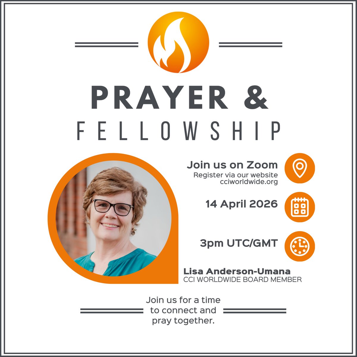 🙏 Join us for our Prayer &amp; Fellowship session NEXT WEEK as we come together as a global community to seek God, encourage one another, and stand in prayer for the work He is doing through camp ministry around the world.
✨cciworldwide.org/cci-events
