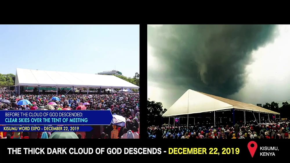 HumphreyAdenya's tweet photo. December 22, 2019, the most historic #VisitationOfTheBible happened in Kisumu.
GOD left His throne in Heaven and came down to where His MEGA PROPHET DR OWUOR was ministering.
What a shocking moment indeed! https://t.co/aaSmuZcamF