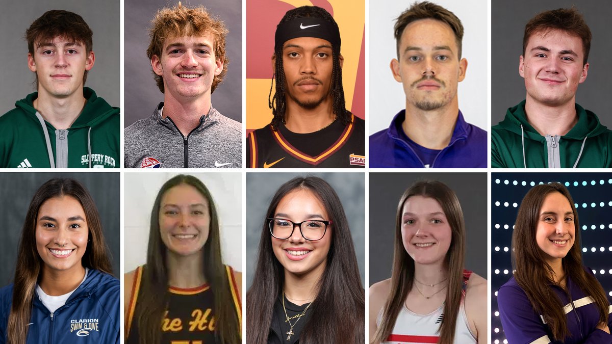 PSACsports's tweet photo. PSAC honors 2025-26 Winter Top 10 award winners

Full story: 🔗https://t.co/kaXcBgqxWU

#PSACProud https://t.co/fuQXLuw8XS