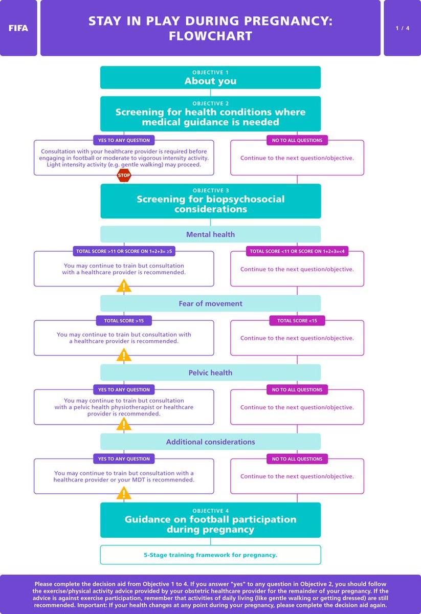 BJSM_BMJ's tweet image. ⚠️ Playing football during pregnancy? ⚽️ 🤰

Check out the NEW "Stay in Play": a FIFA decision aid for football participation during pregnancy ✅

#OpenAccess ➡️ bit.ly/4dZT02F