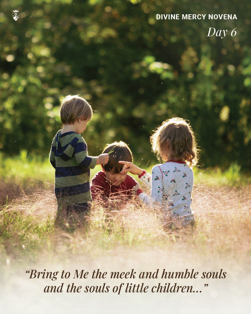 CarmelitesOCD's tweet image. #DivineMercy #Novena Day 6: Today bring to Me THE MEEK AND HUMBLE SOULS AND THE SOULS OF LITTLE CHILDREN, and immerse them in My mercy. These souls most closely resemble My Heart. They strengthened Me during My bitter agony. I saw them as earthly Angels, who will keep vigil...