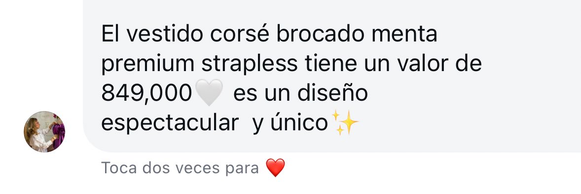 “Voy a comprarme un vestido para sentirme mejor”

El vestido: