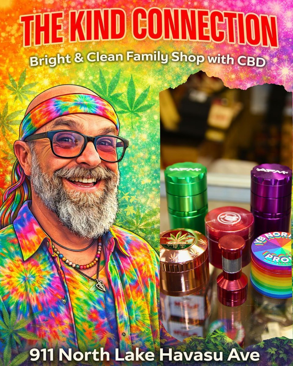 kind_connection's tweet image. Work Smarter, Not Harder
If you know, you know.
Smooth, consistent, and way less effort. #Grinders #BeKind #LakeHavasu #SmokeShopVibes

Kind Connection Smoke Shop
911 N Lake Havasu Ave, Lake Havasu City, AZ 86403
(928) 846-4701