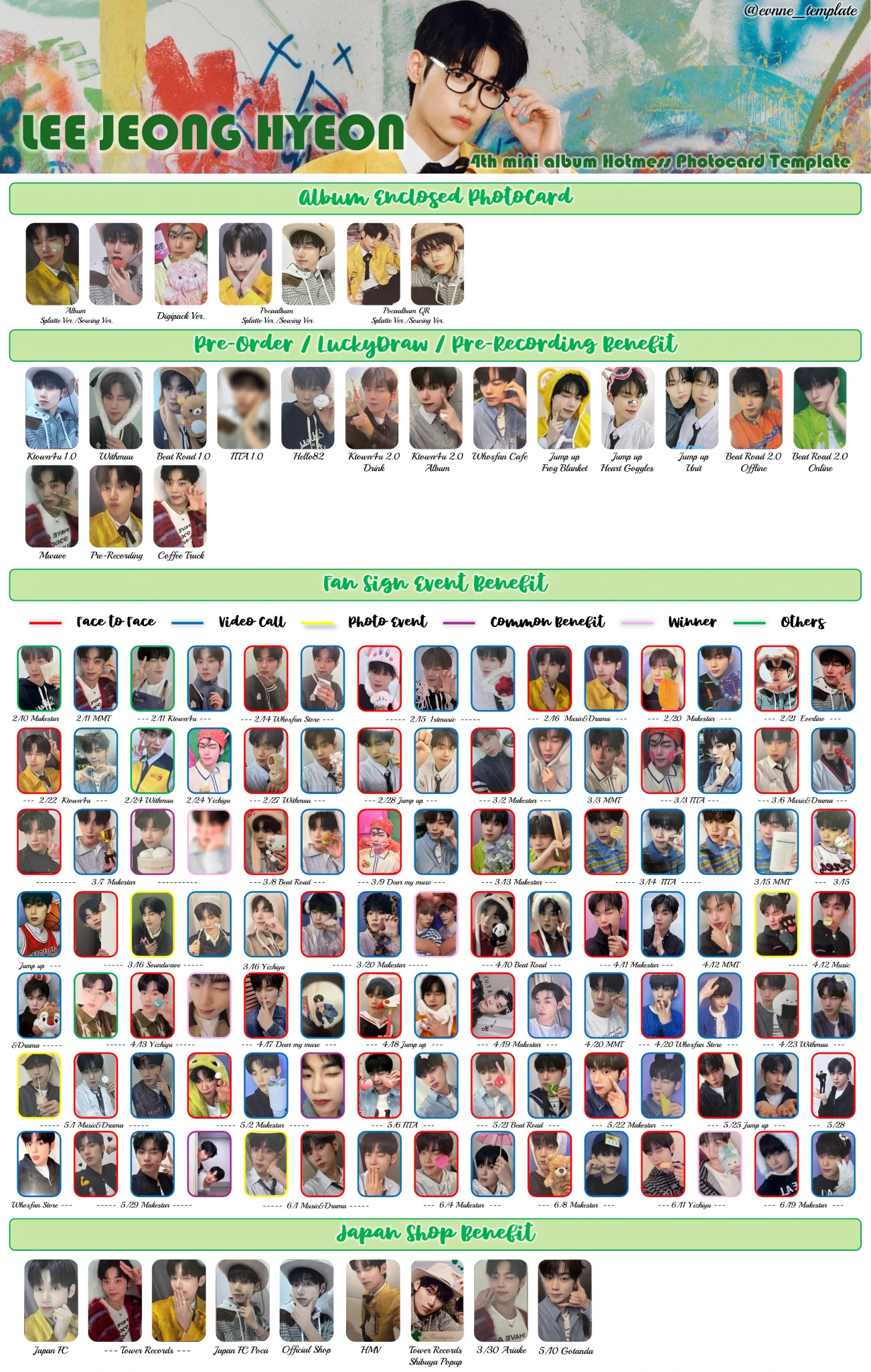 EVNNE Photocard Template on X: 