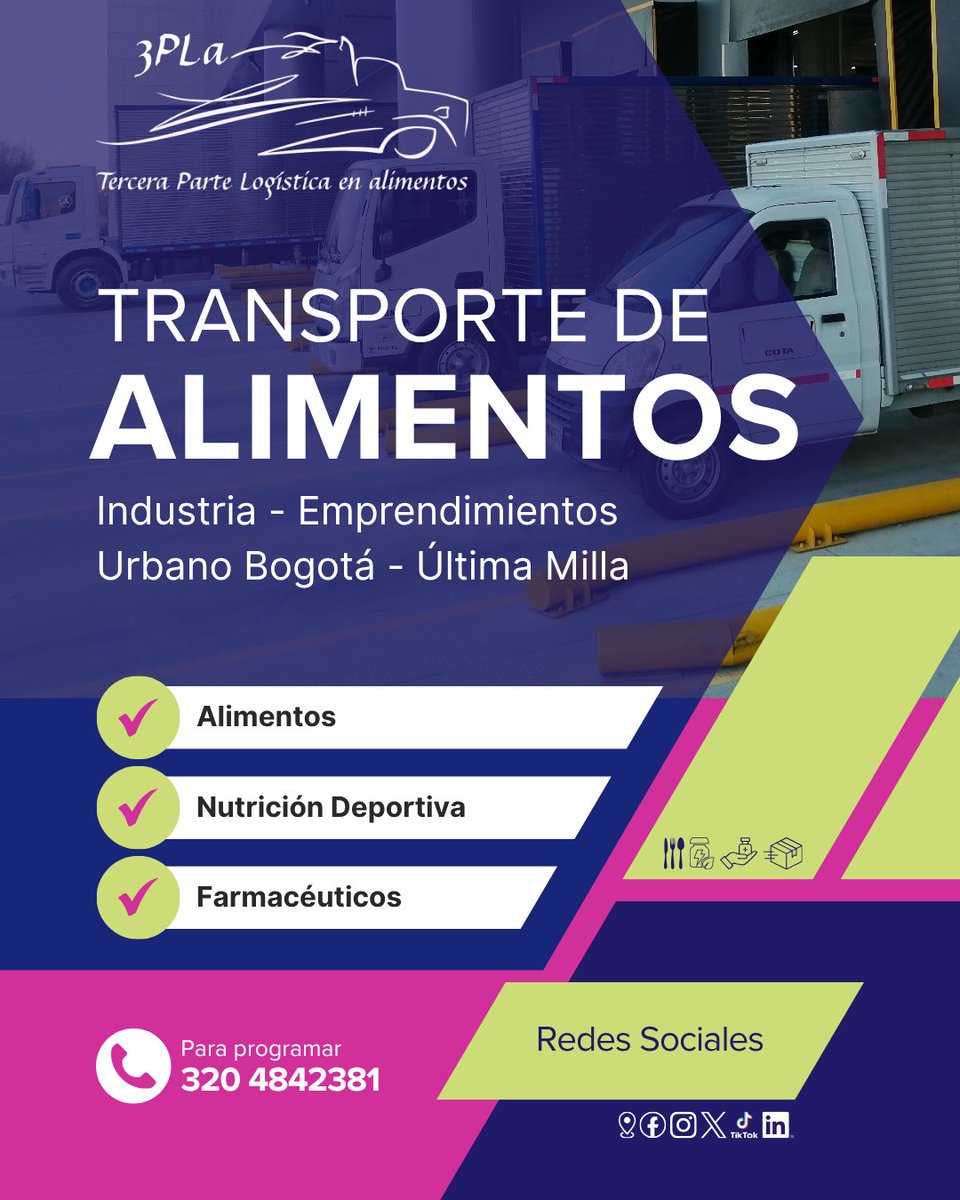 3plaL's tweet photo. #TransporteDeAlimentos
#OperadorLogístico
#TransporteDeCarga
#freightforwarders
#TransporteDeMercancías #TransporteDeFarmacéuticos #LogisticaDeAlimentos
#acarreos
#logística
#Distribución
#Almacenamiento
#bodegaje
#transitario
#importación
#exportación
#comercioexterior https://t.co/3Rpd73TPJT