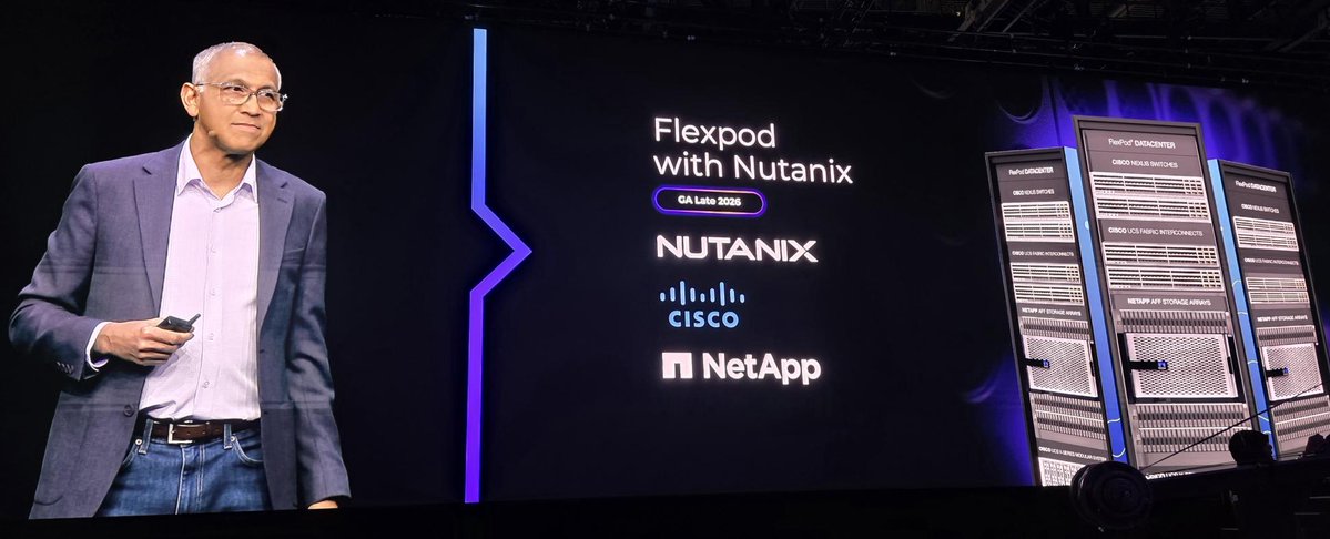 NetApp's tweet image. Yesterday, NetApp and @nutanix announced a partnership to deliver secure, scalable solutions that seamlessly modernize your virtualization platform. Ready to drive innovation at speed? Learn more: ntap.com/4vha4az

#NetApp #DataInfrastructure #NEXTConf