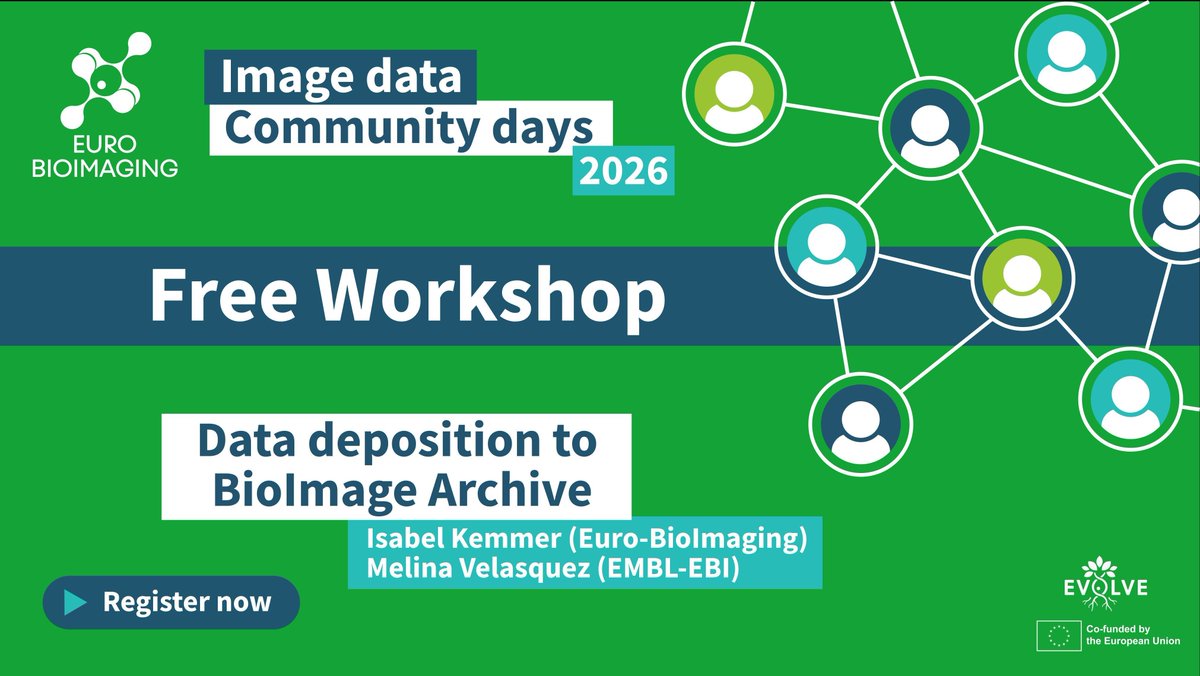 EuroBioImaging's tweet image. Want to share image data but don’t know where to start? Join our hands‑on workshop April 14  🕐️ 13:00–16:00 CEST to learn how to deposit data in BioImage Archive step-by-step. @BioimageA 
#BioImageArchive #FAIRdata #DataSharing #BioImaging
embl-org.zoom.us/meeting/regist…