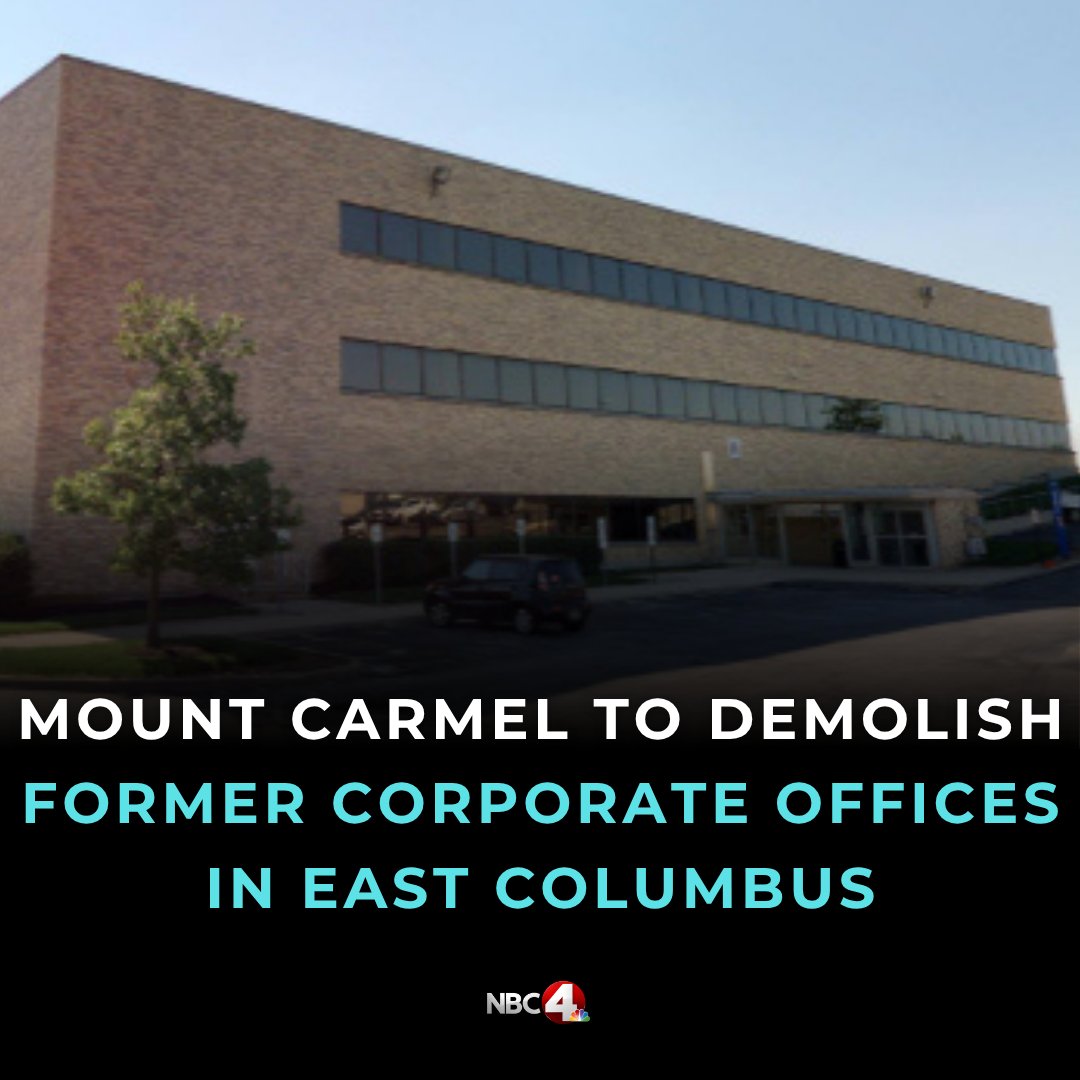 Mount Carmel plans to demolish a vacant building in east Columbus that it once used as corporate offices. nbc4i.co/4tDUHHS?utm_me…