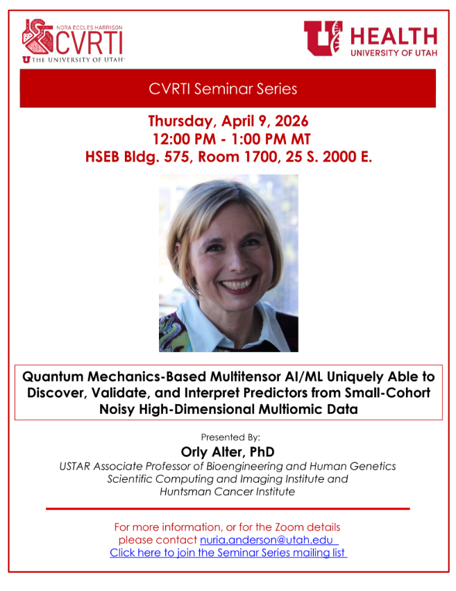 UofU Nora Eccles Harrison CVRTI tweet media