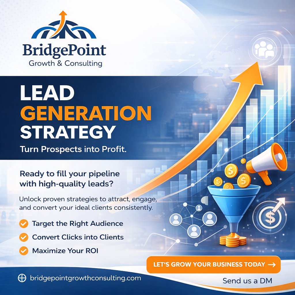 BridgePointGC's tweet image. More leads. Better conversions. Real growth. 📈
Stop chasing prospects—start attracting the right ones with proven strategies.
Let’s turn your pipeline into profit.
Send us a DM today. 🚀
#LeadGeneration #BusinessGrowth #MarketingStrategy #Entrepreneur #BridgePoint