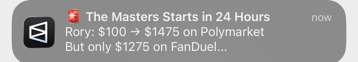 Polymarket: We’re not a gambling company

Also Polymarket: Look how much better our betting odds are compared to Fanduel the biggest sportsbook in America