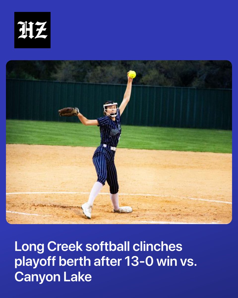 NewBraunfelsHZ's tweet photo. The Long Creek High School softball team (8-14) had an eventful Tuesday evening, routing Canyon Lake 13-0. The victory not only secured a season sweep — both wins coming in https://t.co/rLivdJJEP3