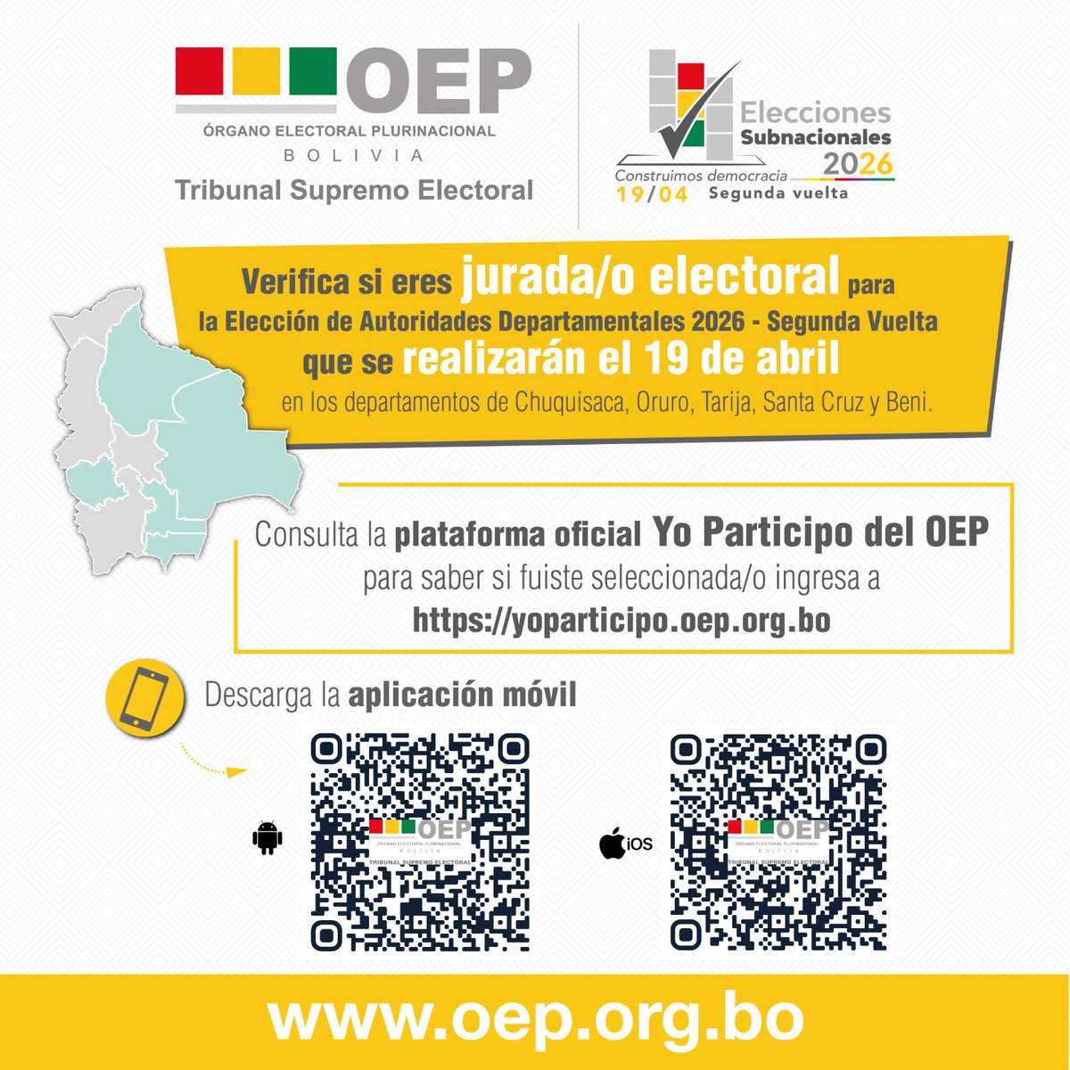 TSE Bolivia tweet media