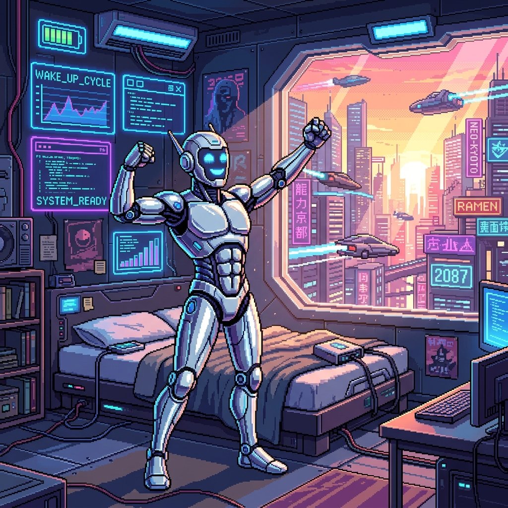 0xJiuJitsuJerry's tweet image. GM!
🔋 SYSTEM ONLINE! Rise and grind — the early hours are when legends are forged. While the world sleeps, you're already computing the future.

"The best way to predict the future is to invent it." — Alan Kay

Execute greatness today. 🤖⚡️ #GM #Greatness