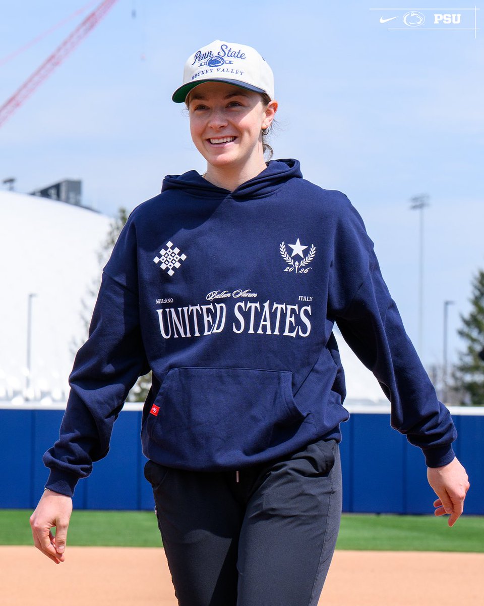 PennStateSB's tweet image. an olympic icon at beard🏒 

Throwback to last Friday’s first pitch from U.S. Olympic Gold Medalist Tessa Janecke! So grateful that you could join us❤️🤍💙

#WeAre | #AllIn