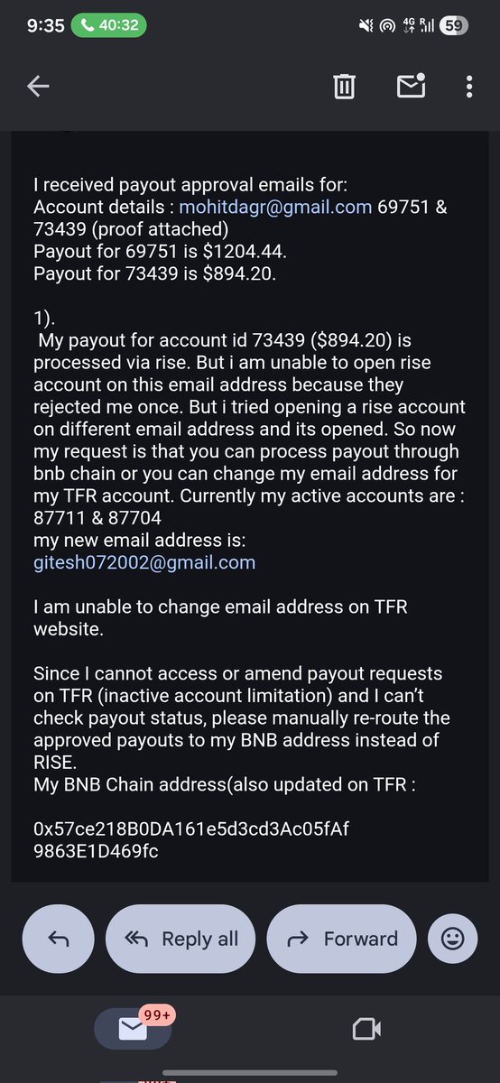 mohitdagr's tweet photo. @thefundedroom 30 March payout still pending. No reply from support &amp; now its affecting my mental health. Please do something positive. @thefundedroom @thetraderoom_ #thetraderoom #thefundedroom https://t.co/bXXepF6Mbd