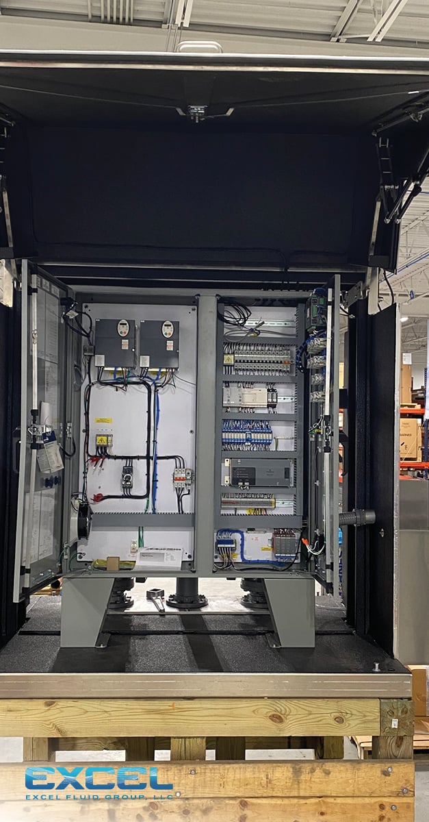 ExcelFluidGroup's tweet photo. Our certified Control Panel Manufacturing Center for #UL508A and #UL698A Panel Production is currently writing, wiring, and producing multiple #pumpstation control panels. Our #controlpanels and programs are produced with the operators in mind: https://t.co/Ximwr5ApMs https://t.co/Gx07YvfJph