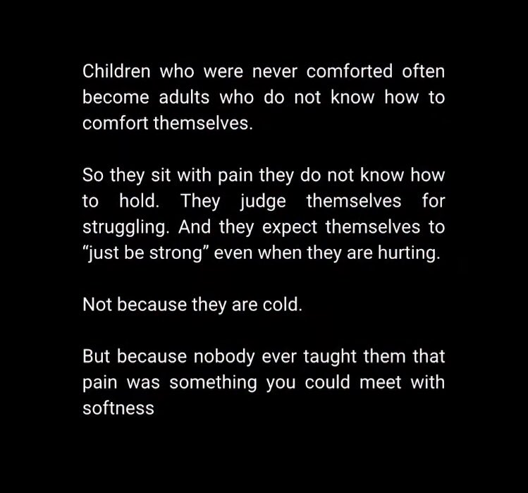 RhiaCrewe's tweet image. 💜 Unfortunately so, however, thankfully we can learn how to nurture ourselves and be self caring. 💜
#nurtured #trust #love #selftaught #research #cptsd #kindness #trauma