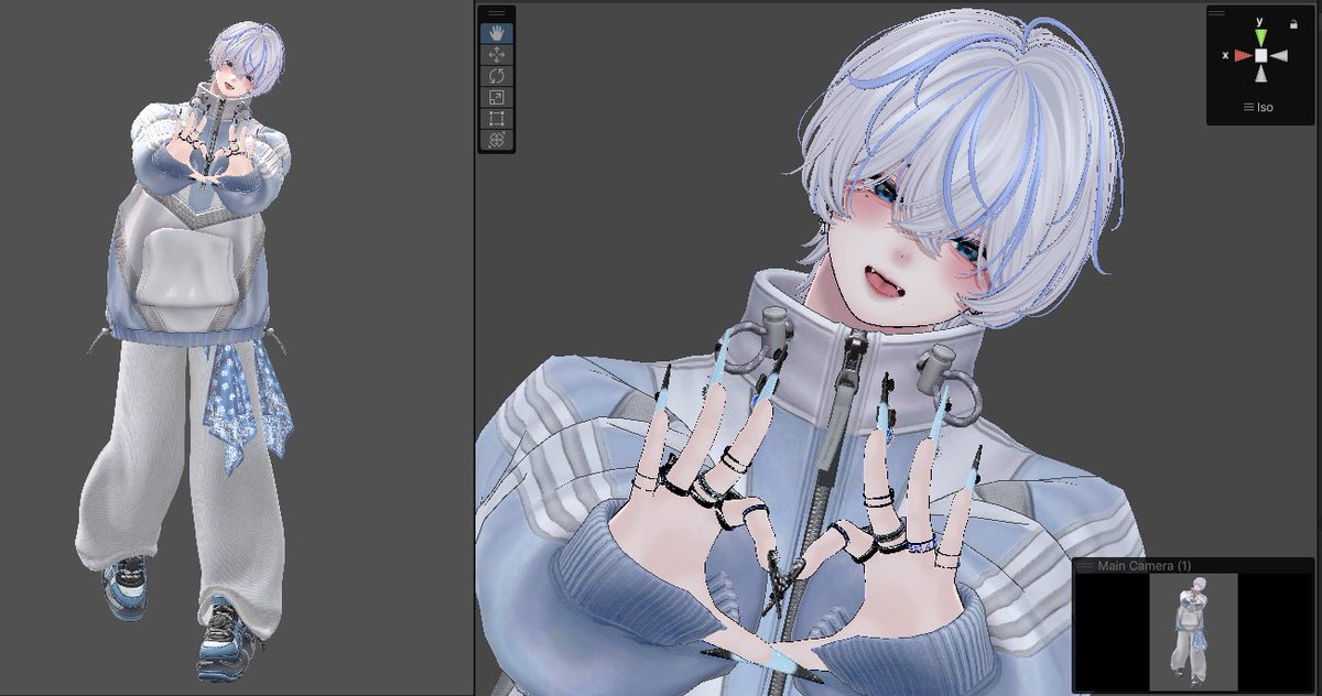 SakNyq's tweet image. 🩵🤍
#SayCheese
#komano3d