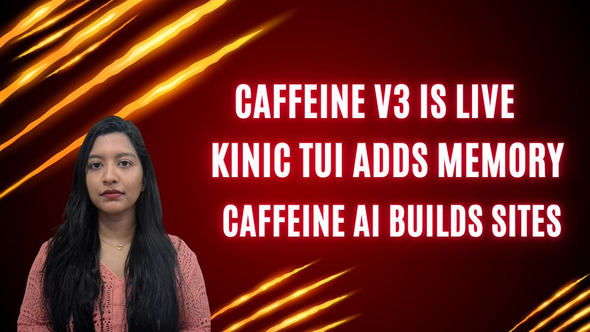 ledgerlifeio's tweet image. Caffeine V3 goes live, DOM launches Arena and Miner’s Lounge, Caffeine AI builds a full website from one prompt, and Kinic TUI brings persistent AI memory to ICP.

📺youtu.be/LSu1YRkofpo

@caffeineai @ICPLEGEND1966 @kinic_app #DOM #GameNight #ICP #Bitcoin #Solana #Ethereum