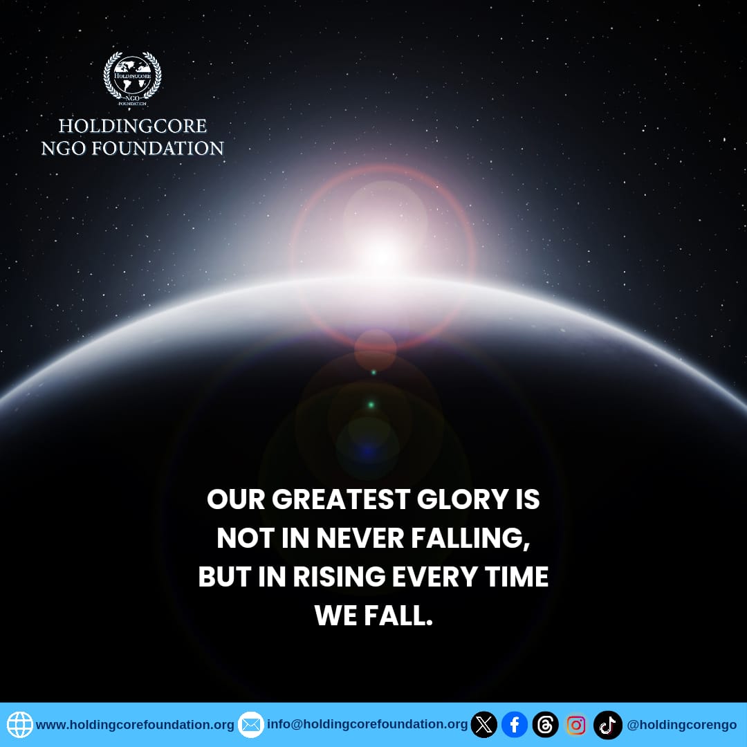 Holdingcorengo's tweet image. Pick yourself up, dust yourself off, and go again tomorrow.

#Resilience #KeepGoing #StrengthInside #RiseUp #HoldingcoreEMPFoundation