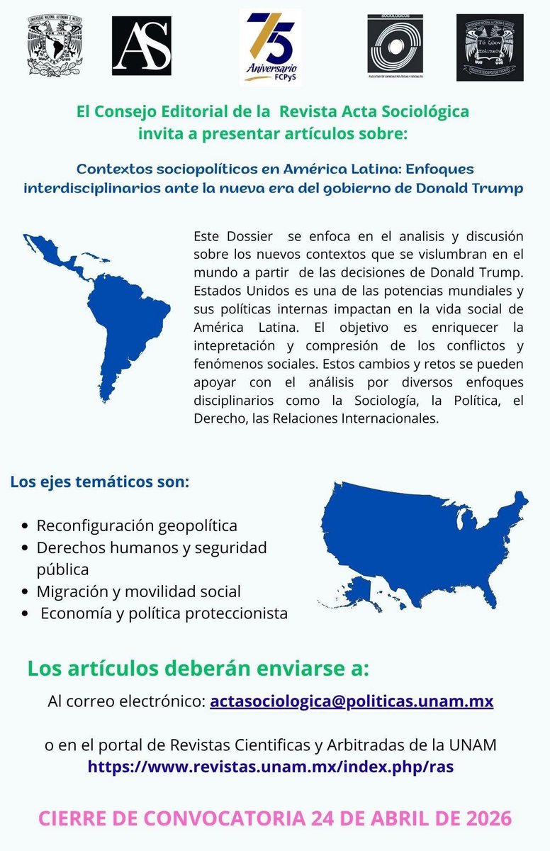 Acta Sociológica tweet media