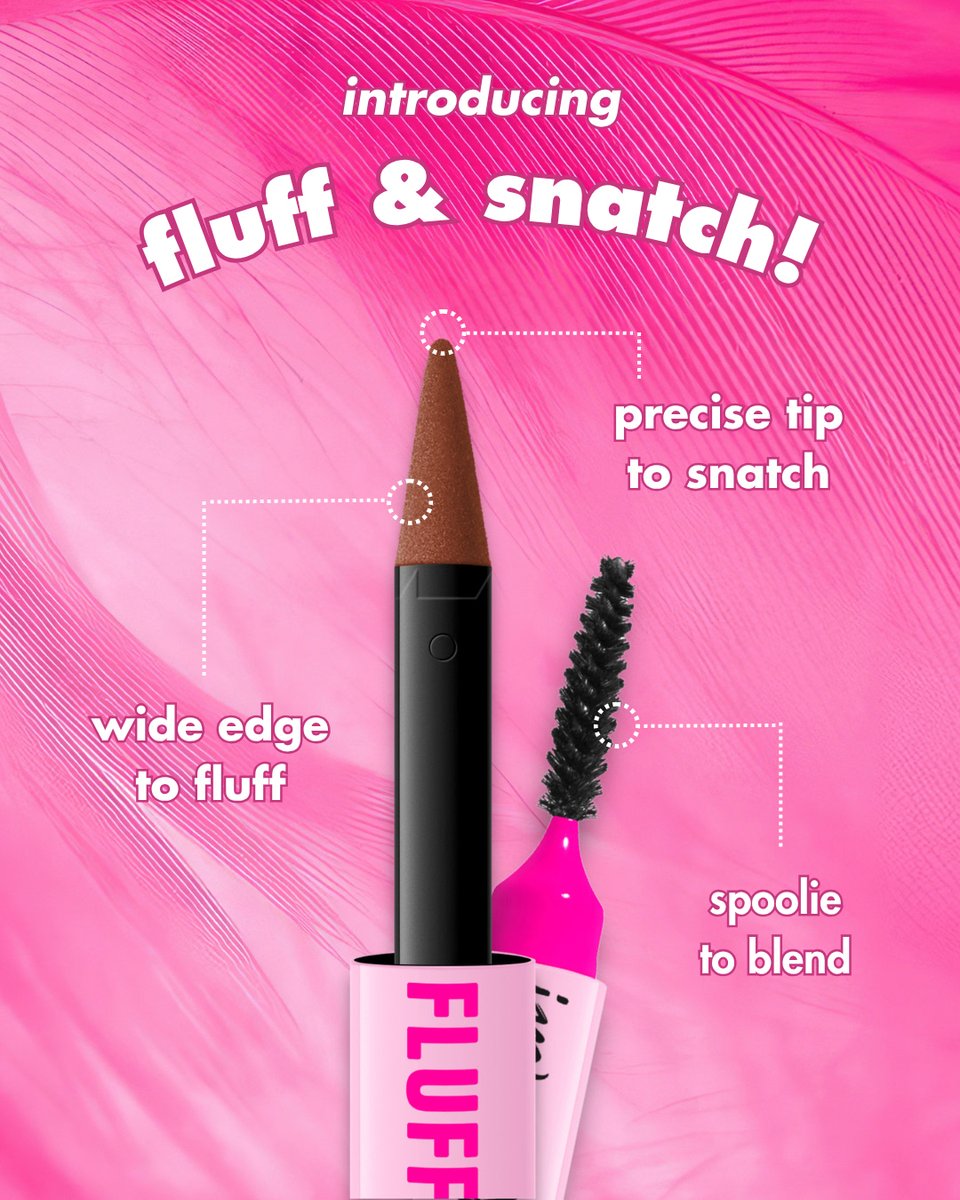 NYXCosmetics's tweet image. let’s get into the deets on our brand new brow product fluff &amp;amp; snatch🎀