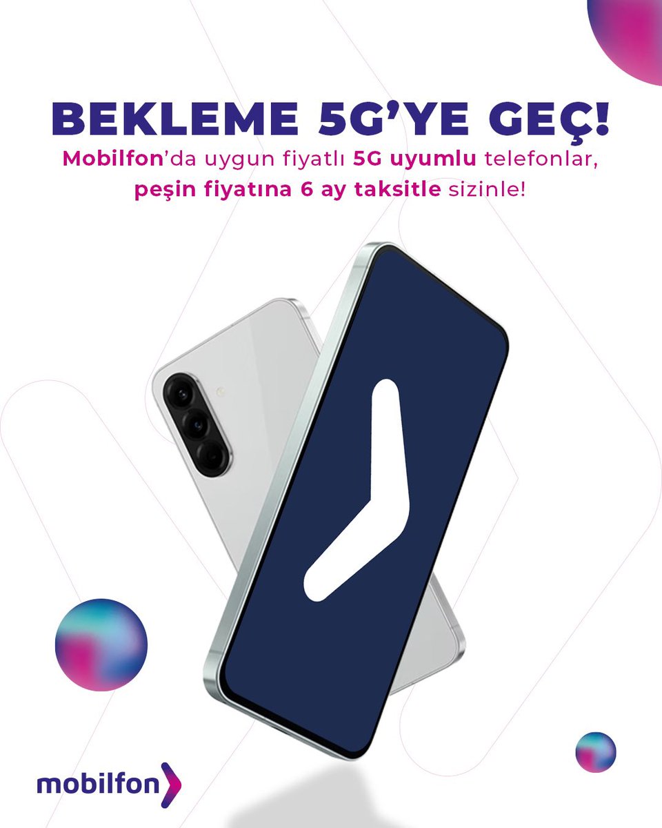 Beklemek yok, hız var ⚡
Mobilfon’da 5G uyumlu yenilenmiş telefonlarla
geleceğe bugünden geç.

Peşin fiyatına 6 taksit avantajıyla
teknolojiye ulaşmak artık çok daha kolay.

#Mobilfon #5G #YenilenmişTelefon #AkıllıSeçim #Teknoloji