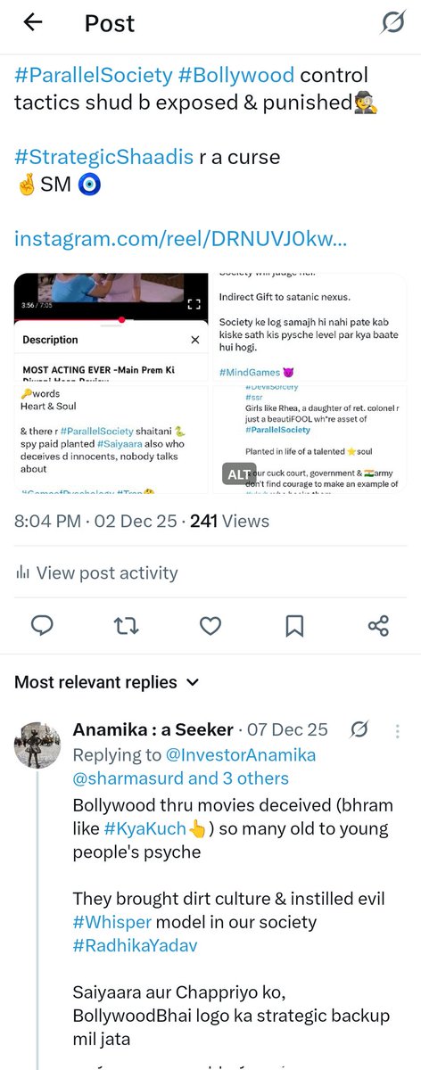 InvestorAnamika's tweet photo. @ceylonparotta It's like seeing srk with young juhi chawla

https://t.co/uB7nOJGoVB

&amp; d consequences of messing with radical b@stard👹

S0ld out to a rich man, becoming a second wife🤷‍♀️ y

some secrets shud never be hidden, neither it becomes curse for society
#DebtSorcery?
#KyaKuch #FearTrap https://t.co/eLymQs3lIn