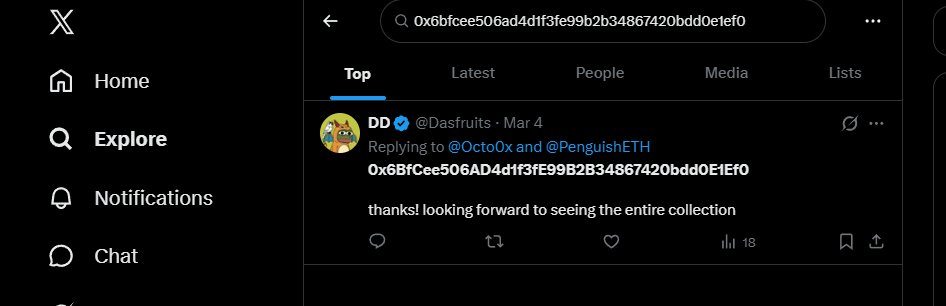 lamoniaa's tweet image. gg both of u and dev jeeting ur own project 

0xe41e522778bfa2a9c1b72f0c4c81c74758c80d64 this @Anim2jz wondering how many of ur wallets u added

0x6bfcee506ad4d1f3fe99b2b34867420bdd0e1ef0 this @Dasfruits addy