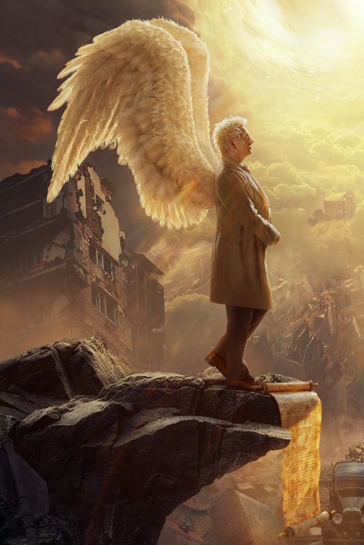 good omens comfort tweet media