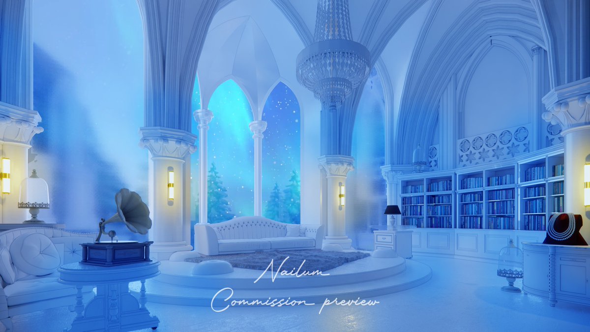 ArtNailum's tweet image. nothing express peace better than blue.

#background #opencommissions #Vtuber #VTuberAssets