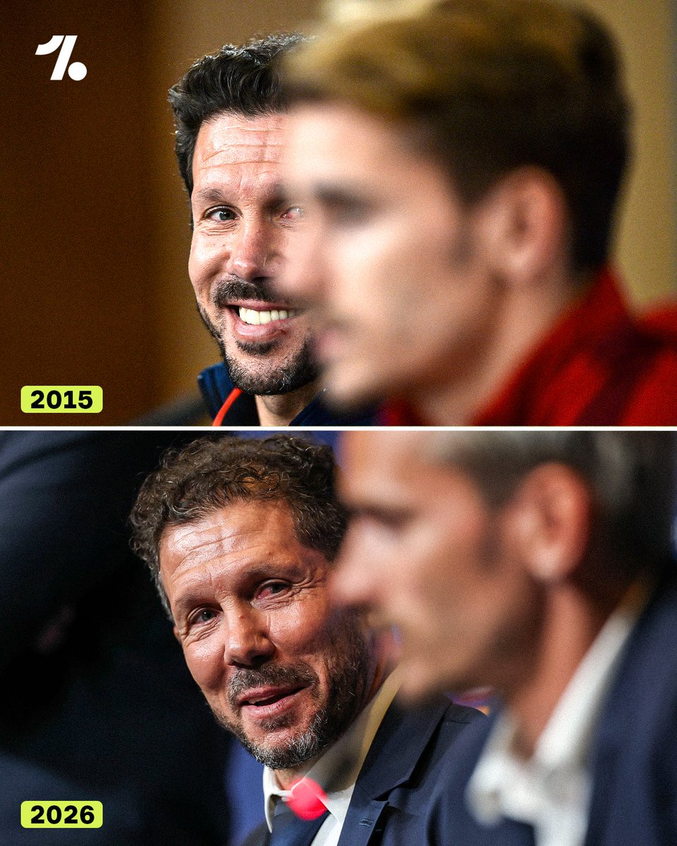 It's crazy to think these photos of Diego Simeone and Antoine Griezmann were taken 1⃣1⃣ years apart 🤯📸

Two of Atlético's finest 🥹