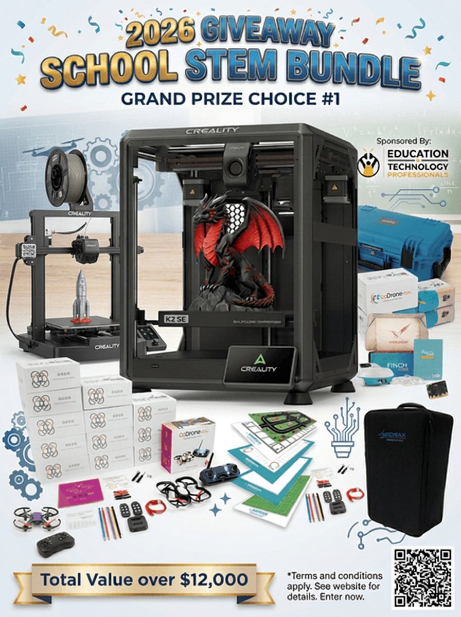 edutechpros's tweet photo. 🚨 BIGGEST GIVEAWAY EVER 🚨
We’re beyond excited to announce our ETP 2026 WINNERS CHOICE Giveaway 🎉
This is the BIGGEST giveaway we’ve ever done — with 50+ prizes up for grabs! 🙌
🏆 GRAND PRIZE:
Choose what fits YOUR needs:
✨ School STEM resources
✨ A FULL YEAR of remote support
Plus tons of amazing prizes for educators, schools, and communities 💡📚
👉 Enter now for your chance to WIN BIG
👉 Tag an educator, school, or parent who needs this
👉 Follow along so you don’t miss updates
Let’s support learning, innovation, and opportunity together 💙
#Giveaway #STEMEducation #EducationMatters #TeacherSupport #SchoolResources #EdTech #ContestAlert
https://t.co/KMWi9SX1ml