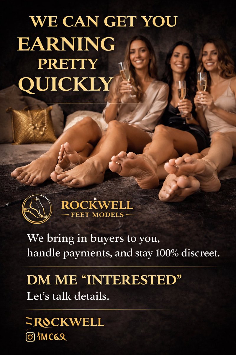 Rockwellmodels8's tweet photo. @MsPrettyFoot_ Hey — I’ll be direct because I respect your time.

I run Rockwell Feet Girls (RFG Modeling), a private content agency that works with a small number of women to generate consistent income through high-demand foot content.

Based on your page, you fit the exact look we scale. Dm https://t.co/uZauyw1rka