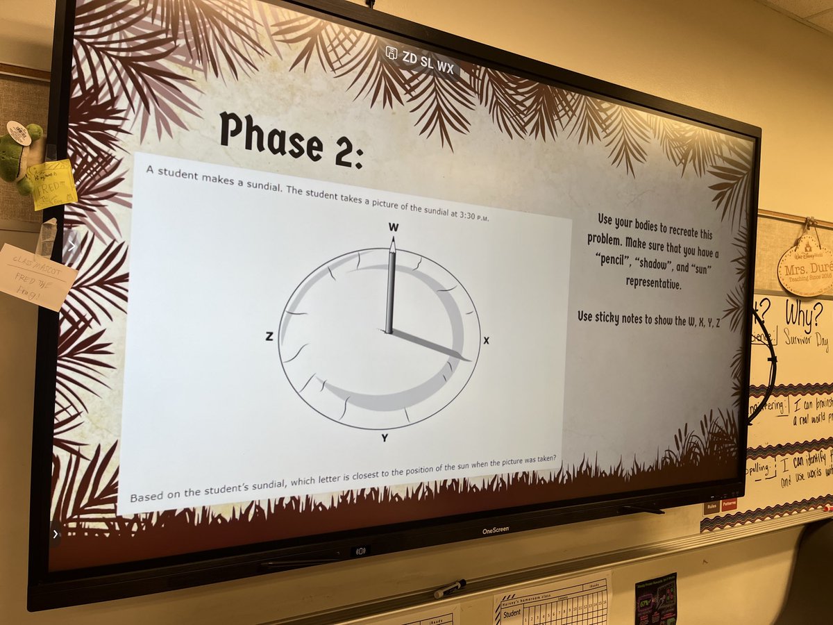 MrsDure's tweet photo. Today’s tribal challenge was to recreate and answer this question in a physical way. Great job tribes! #survivor #sciencereview @Donald_ES https://t.co/ieS4Ic2QEr