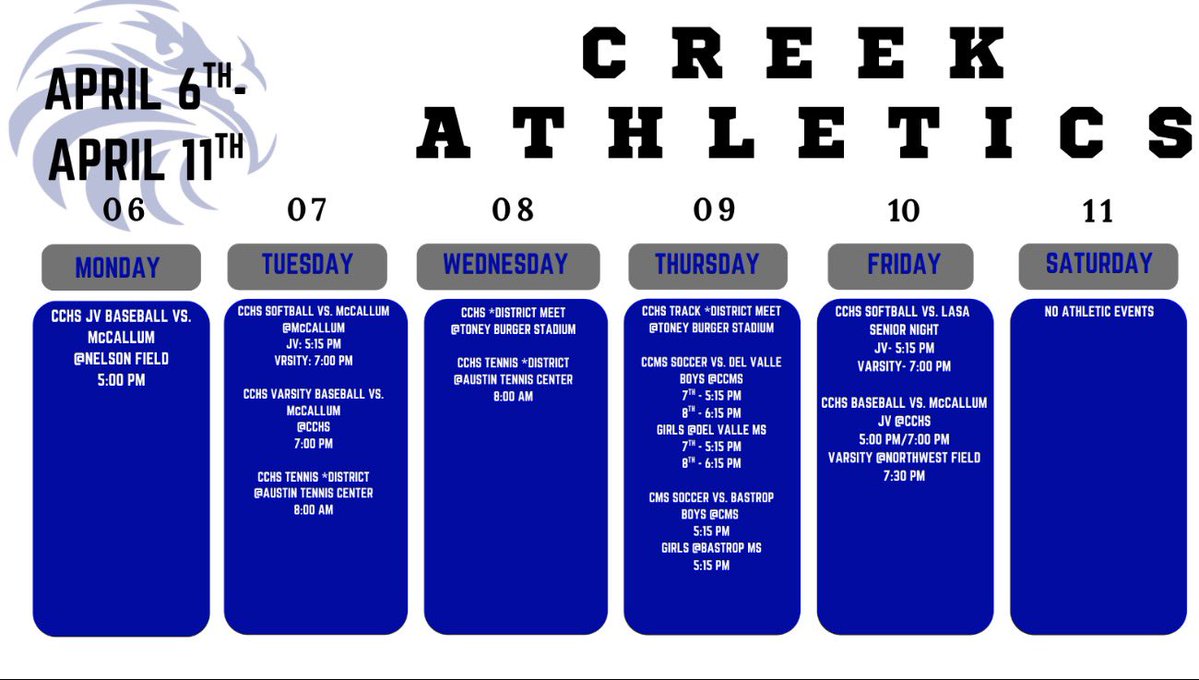 Cedar Creek Athletics tweet media