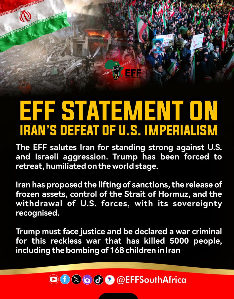 Economic Freedom Fighters tweet media