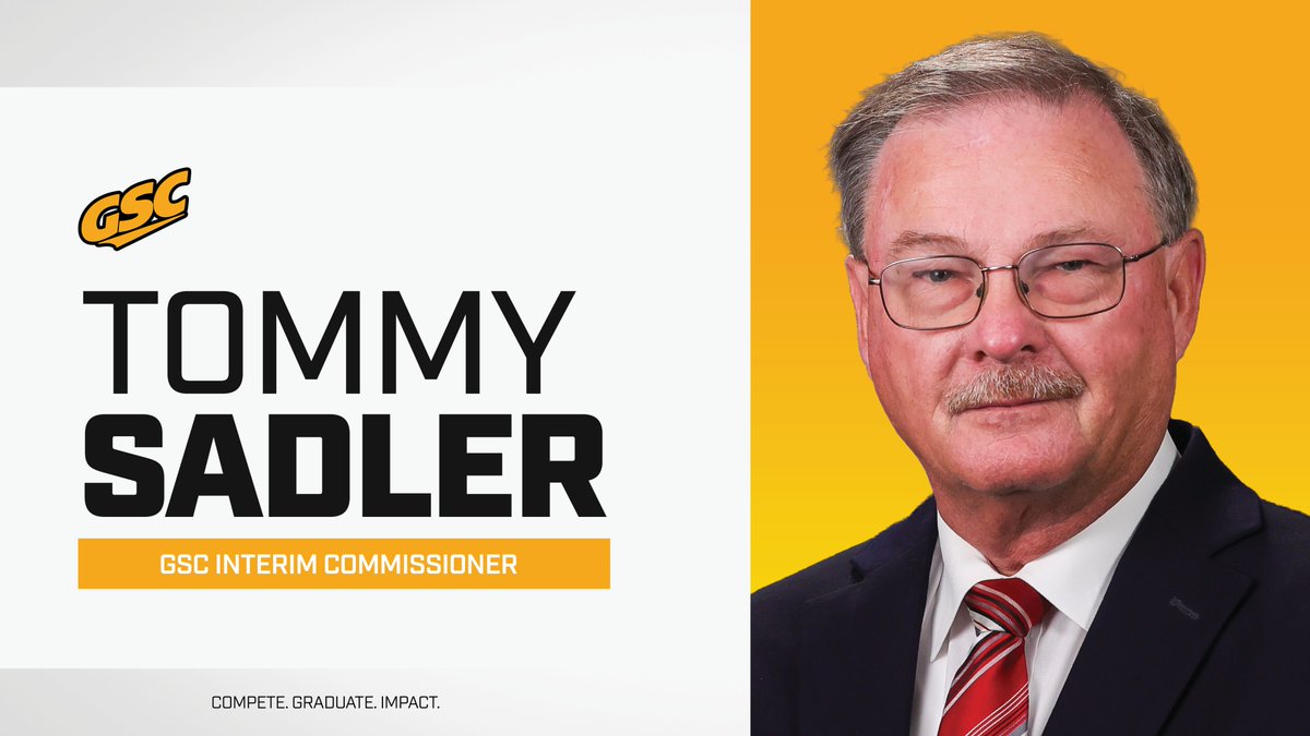 Join us in welcoming Tommy Sadler as the GSC Interim Commissioner. Sadler's term will begin May 1.

📰 » gscsports.org/news/2026/4/7/…