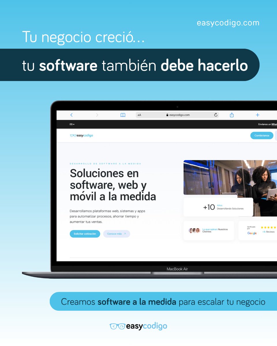 easycodigo's tweet photo. Tu negocio no necesita más herramientas… necesita las correctas.

Creamos software a la medida para que escales sin límites. 🚀

📩 Escríbenos y cotiza tu proyecto https://t.co/hOGz9ClZ98 https://t.co/w1QOra93Jq