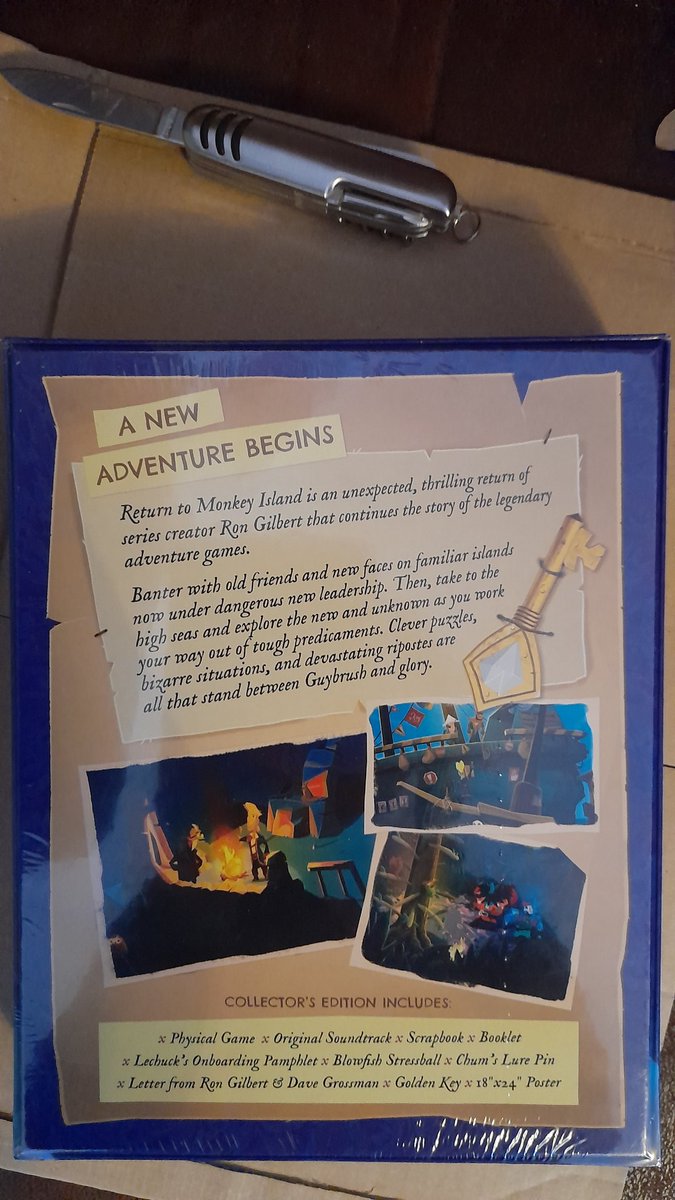 SwedishGamester's tweet image. I have a #TreasureBox! X marks the spot! 😄
The nice #booty inside is #ReturnToMonkeyIsland! Do you also love #MonkeyIsland as much as I do?