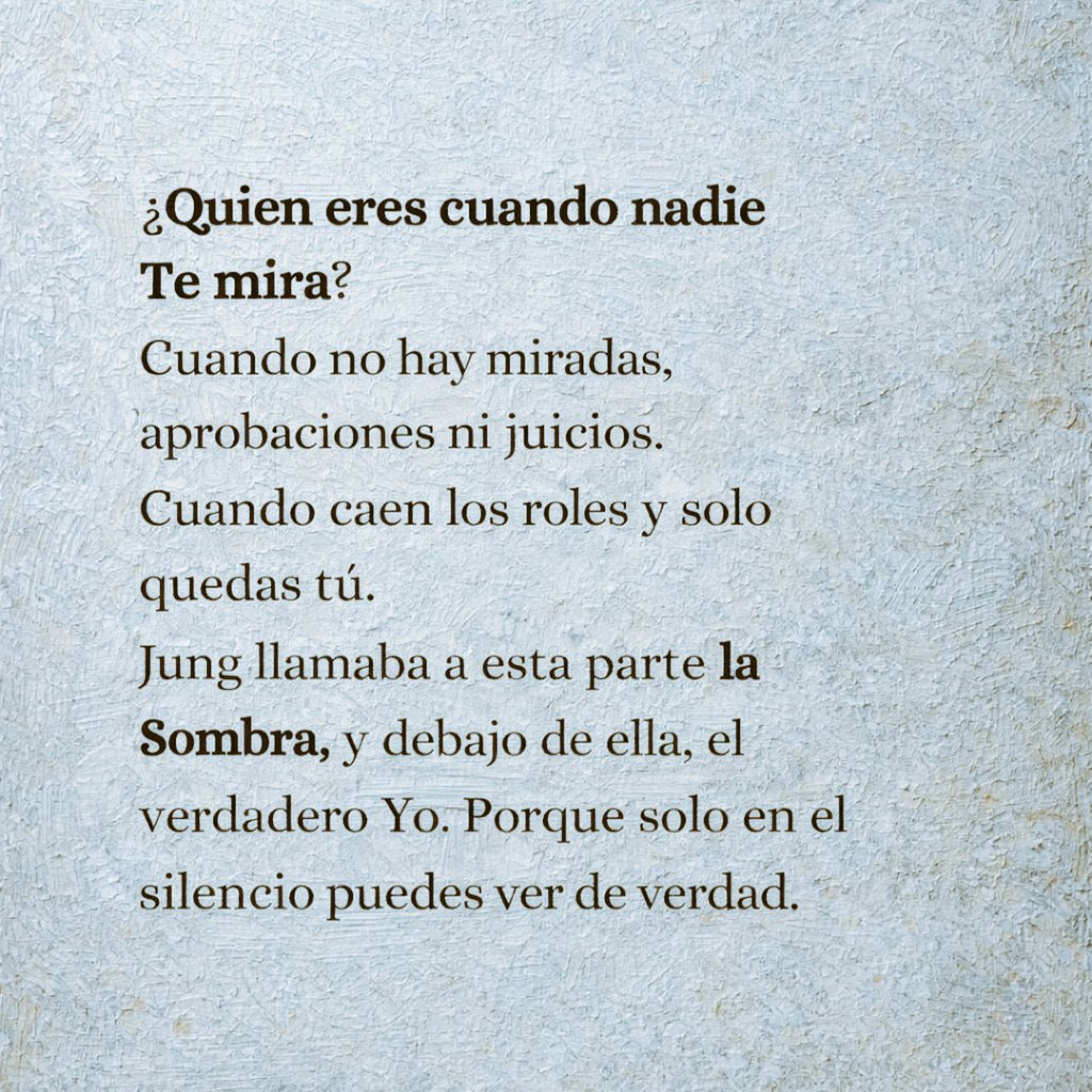 Quien eres cuando nadie te mira?