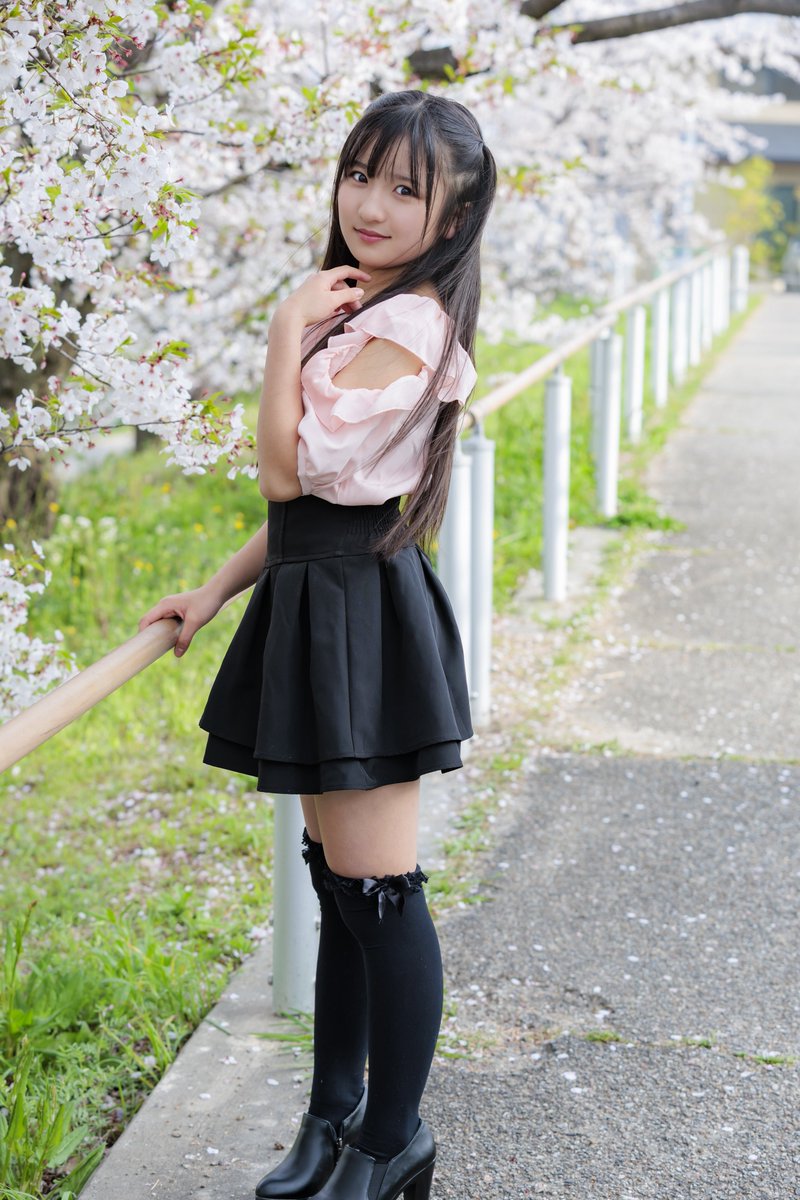2026/4/4 桜と咲來ちゃん #さくら部 #咲來 春色ピンク