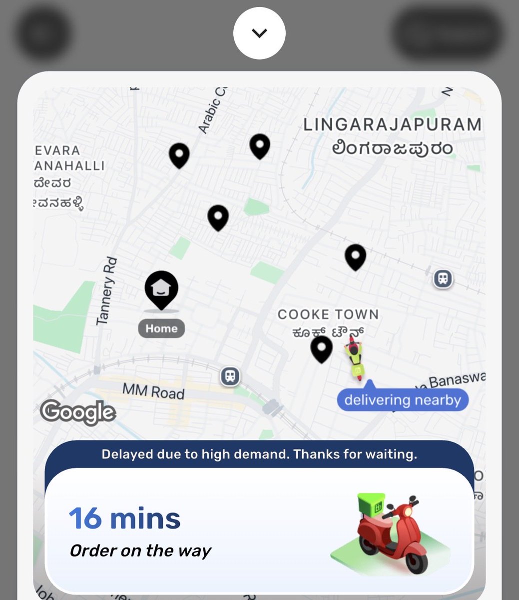sid_sreenivas's tweet photo. Hilarious @bigbasket_com experience. M.Quick commerce becomes extended quick commerce.Ordered 30 mins ago &amp; said 24 mins delivery.Theyve assigned 1  person to deliver more than 8 orders.Sharing status after 30 mins. Msure it’ll be 45 mins more since he’s not even half way through https://t.co/msI6vHN85n