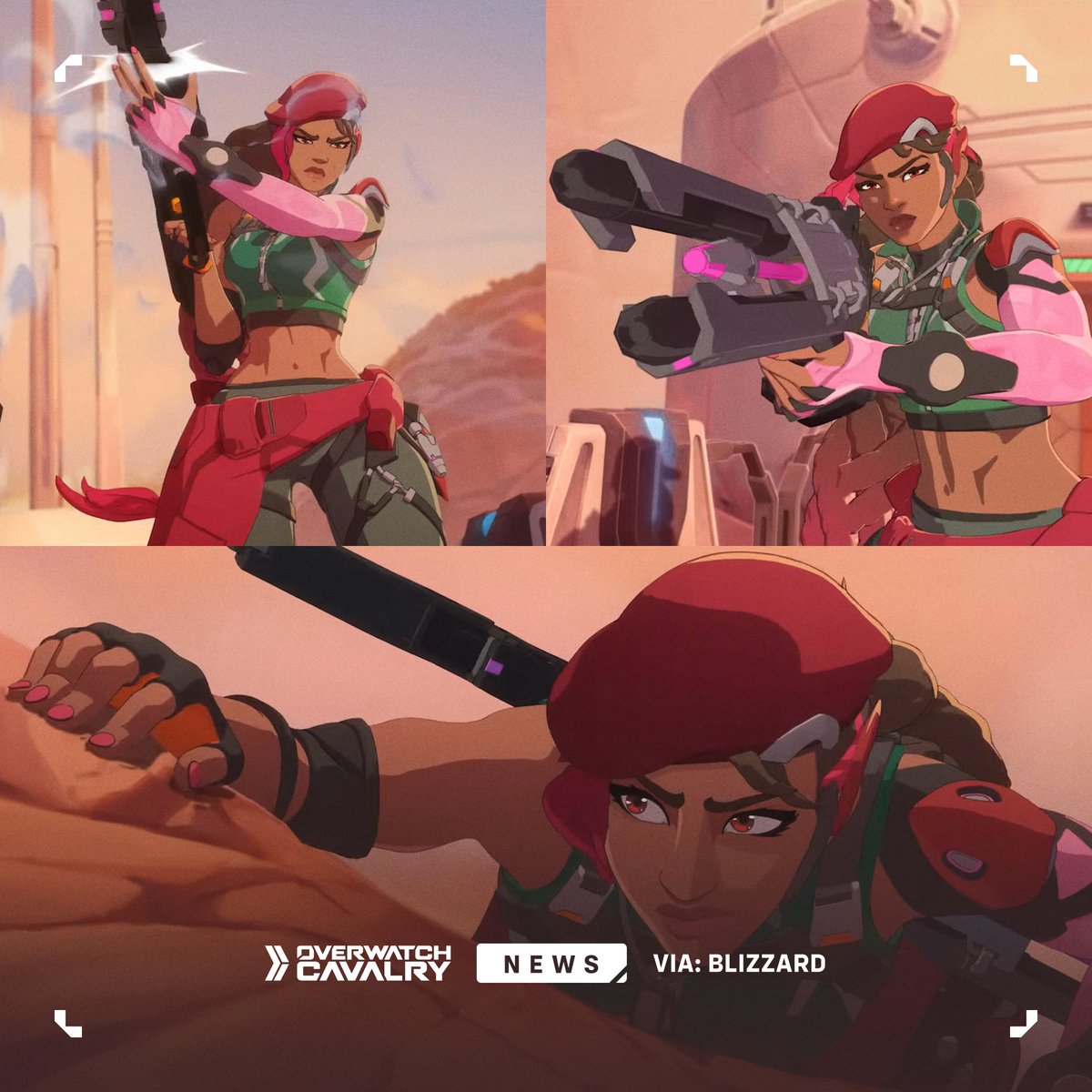 OWCavalry's tweet photo. Closer Look at Sierra in #Overwatch 🪖 https://t.co/xvOU5TQeyI