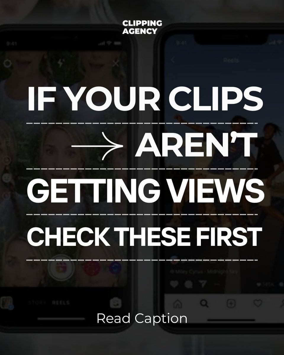 clippingagencyx's tweet image. If your clips aren’t getting views,

it’s rarely the algorithm.

It’s the hook.

It’s the pacing.

It’s the way the story is cut.

Fix these first, and your content starts working for you.

Want clips that actually perform?

DM “CLIPS”

#ShortFormContent #ReelsGrowth