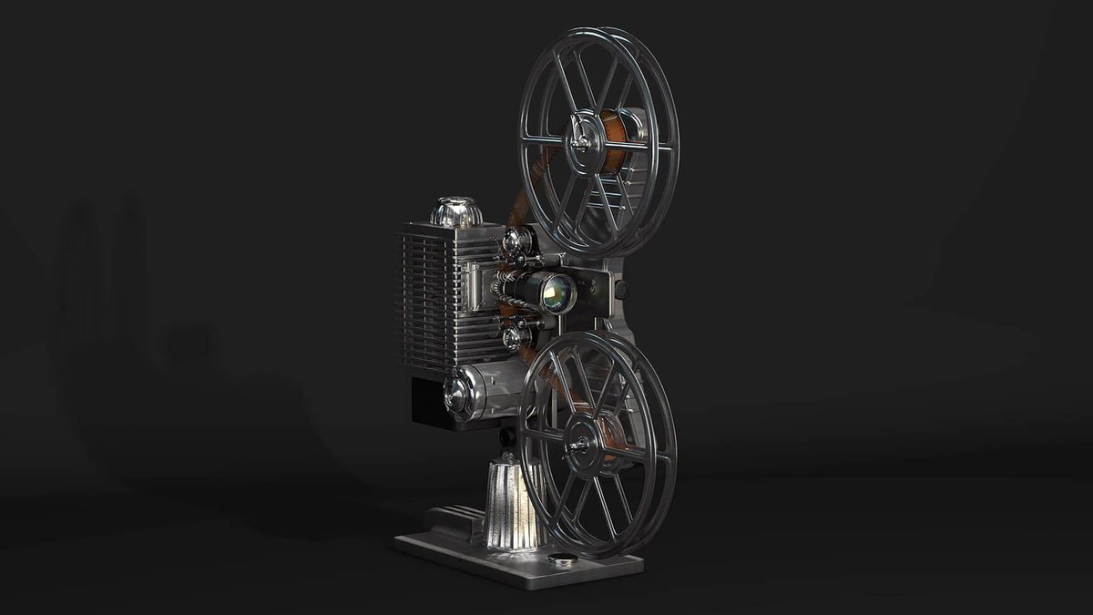 jorenkandel's tweet image. One of my favorite freebies! It's a free 3D model of a vintage film projector, which was modeled by Remco van der Meer. Grab it here, along with 500+ other freebies: thepixellab.net/free-3d-model-… 

#vfx #motiongraphics #mograph #motiondesign #model #free